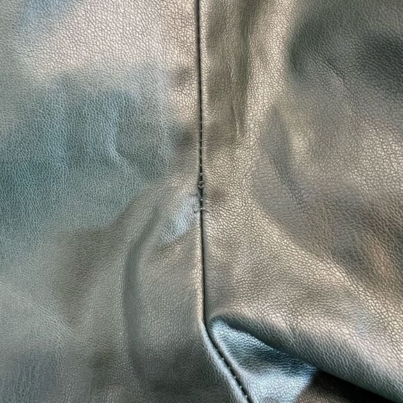 Zara Green Faux Leather high rise skinny pants leggings size small small - Picture 7 of 7